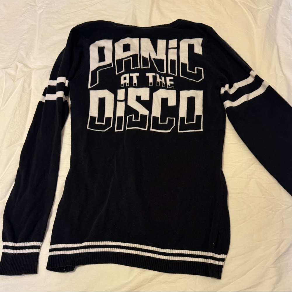 Panic at the disco Black and White Knit Sweater